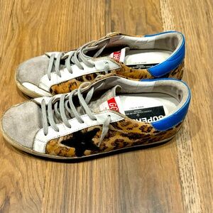 Golden Goose Leopard Super Stars, size 41